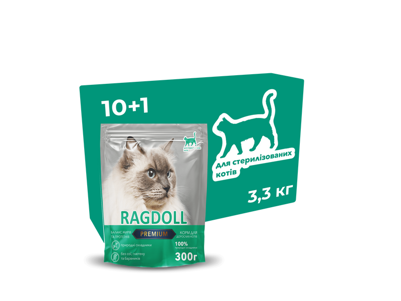 Корм для стерилізованих котів Ragdoll Premium 6,6 кг С6600 фото