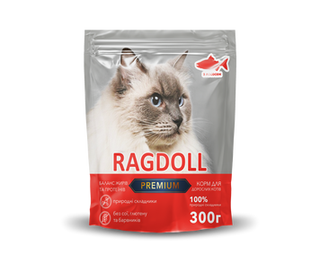 Корм для котів Ragdoll Premium з лососем 300 г Л300 фото