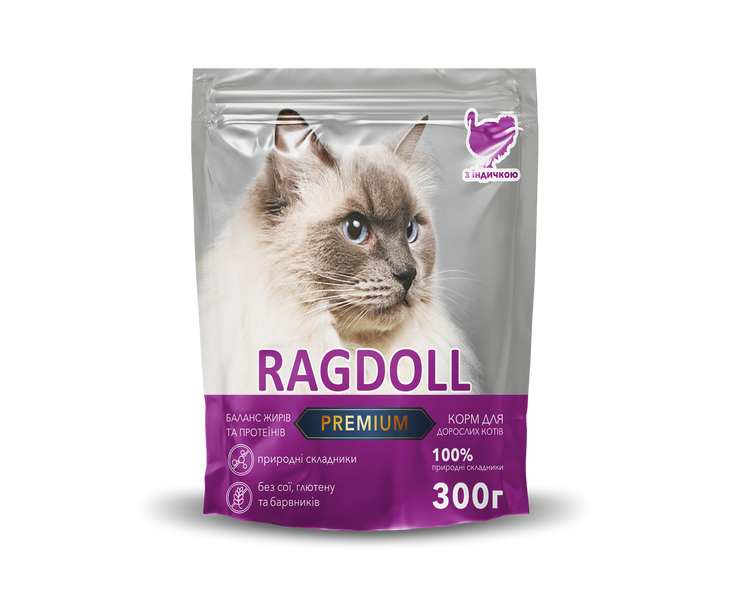 Корм для котів Ragdoll Premium з індичкою 6,6 кг І6600 фото